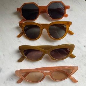 4 Pairs of Autumnal Sunglasses Madewell Free People